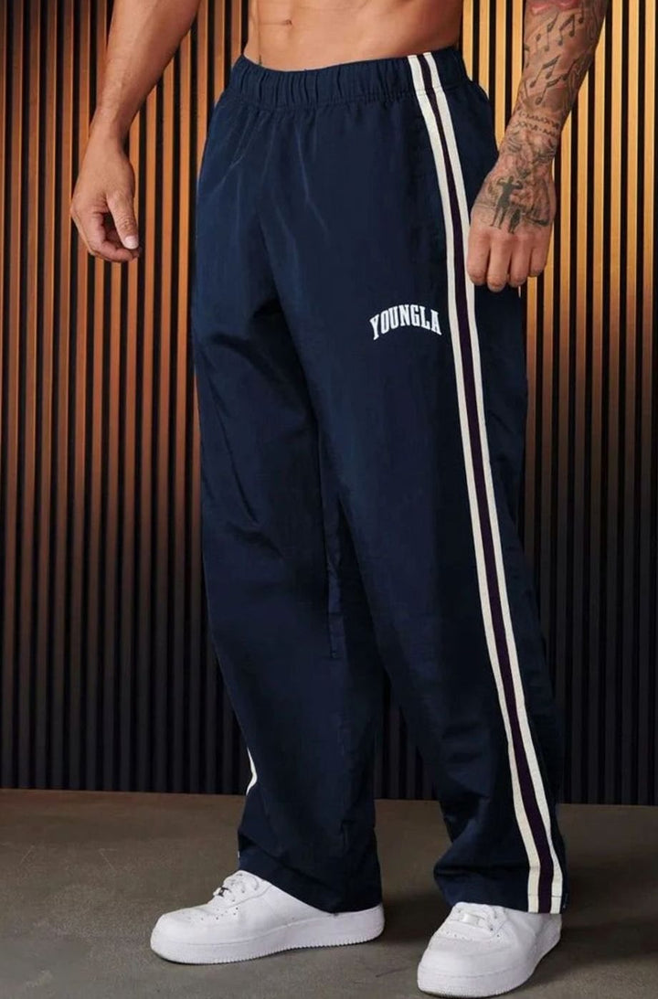 Tobias | Men's Jogging Pants with Side Stripes and Elastic Waistband