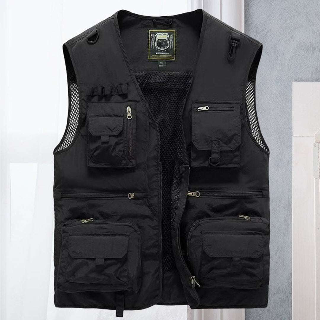 Tobias | Men's Outdoor Gilet Breathable Nylon Multi-Pocket Vest
