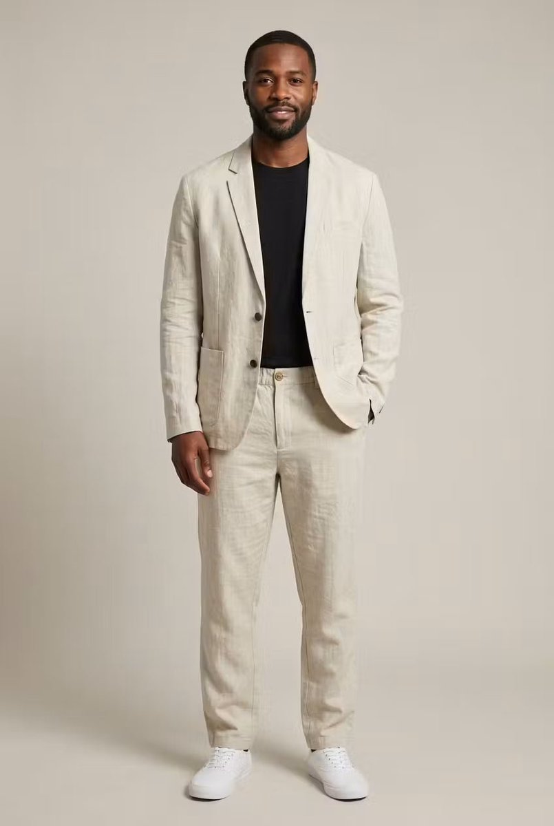 Alexander | Men's Relaxed-Fit Linen Suit Set Blazer and Pants