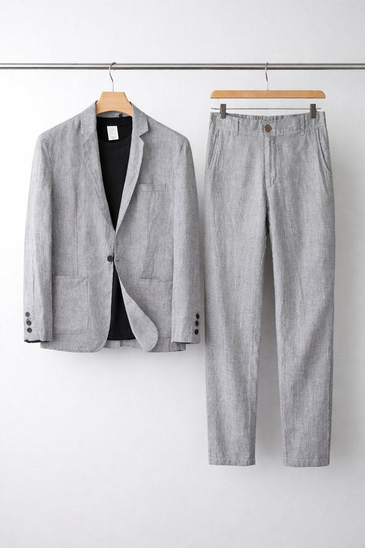 Alexander | Men's Relaxed-Fit Linen Suit Set Blazer and Pants