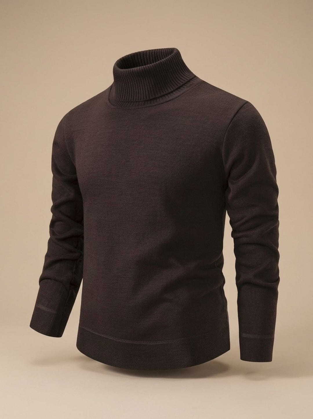 Stefan | Men's Slim-Fit Fine Knit Turtleneck Sweater with Ribbed Cuffs