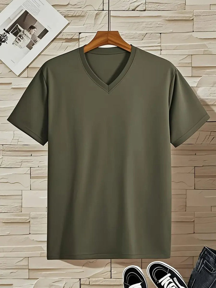 Stefan | Men's Slim-Fit V-Neck Short Sleeve T-Shirt