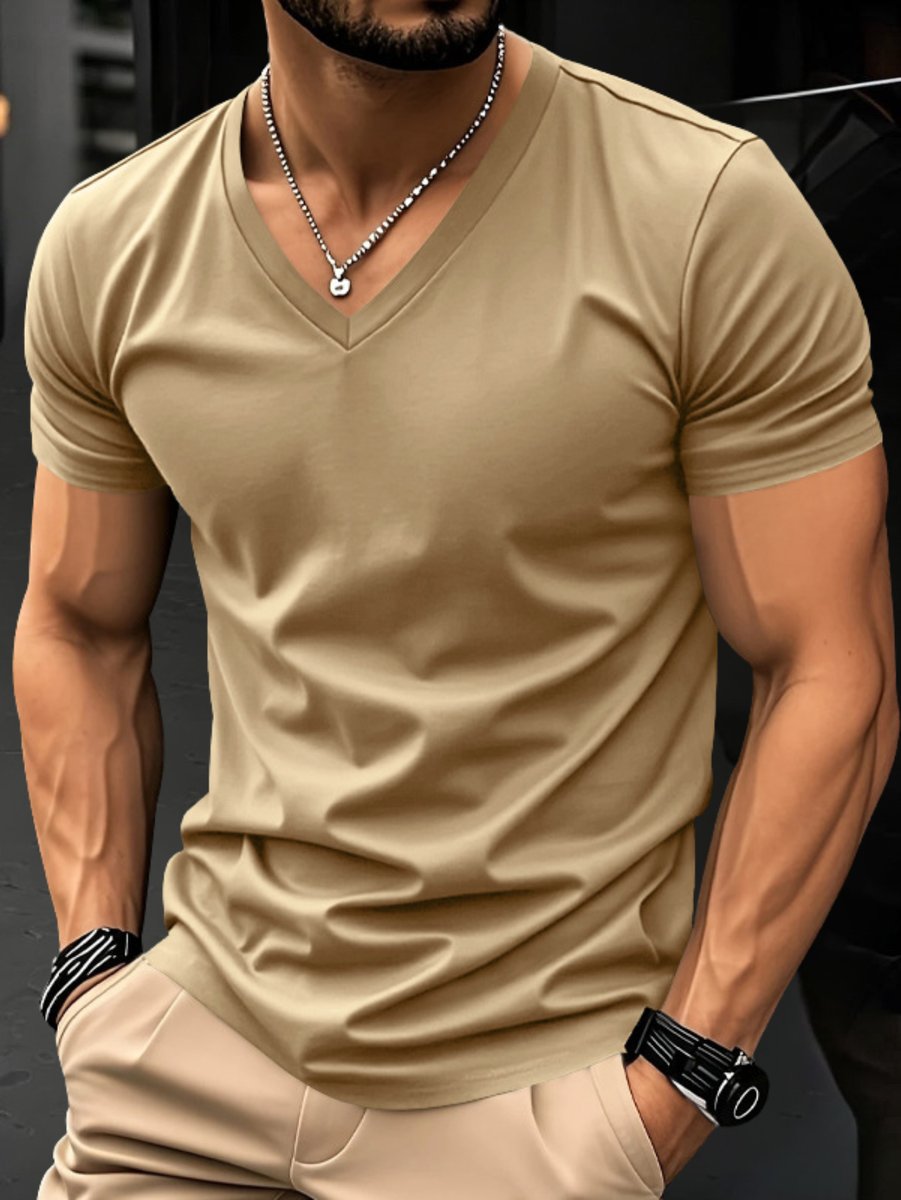 Stefan | Men's Slim-Fit V-Neck Short Sleeve T-Shirt