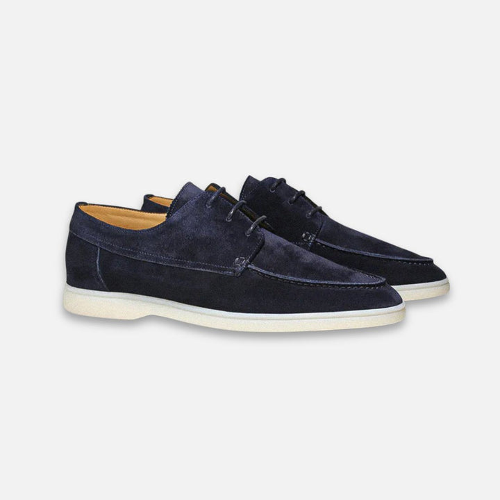 Thomas | Men's Suede-Look Lace-Up Loafers Boat Shoes-Derby