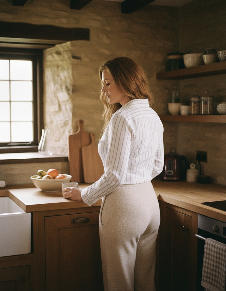 Elise™  |  Slim Stripe Work Shirt