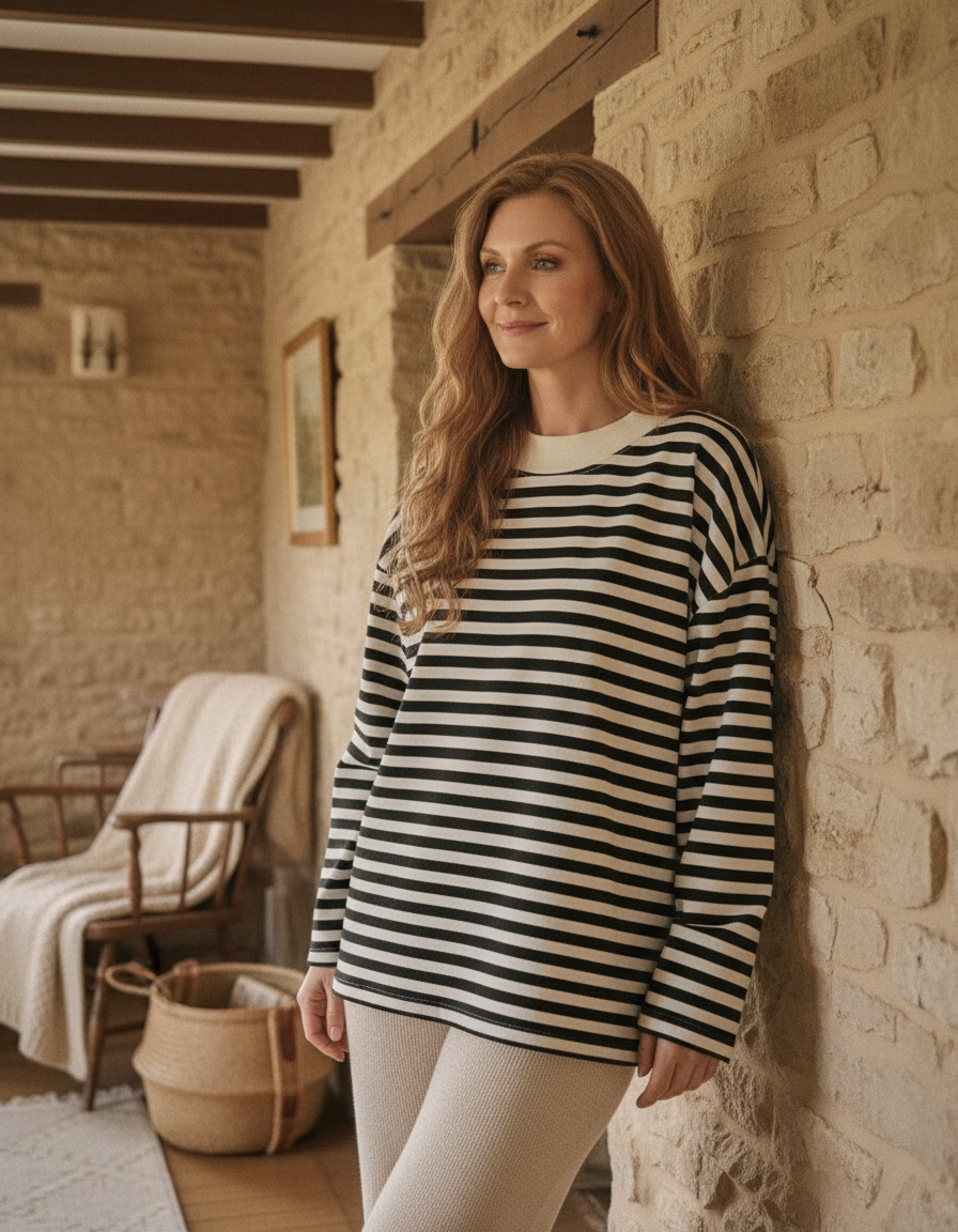 Marlow™  |  Striped Long Sleeve Tee