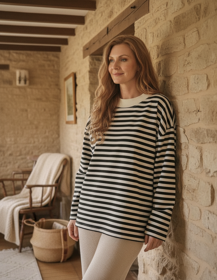Marlow™  |  Striped Long Sleeve Tee