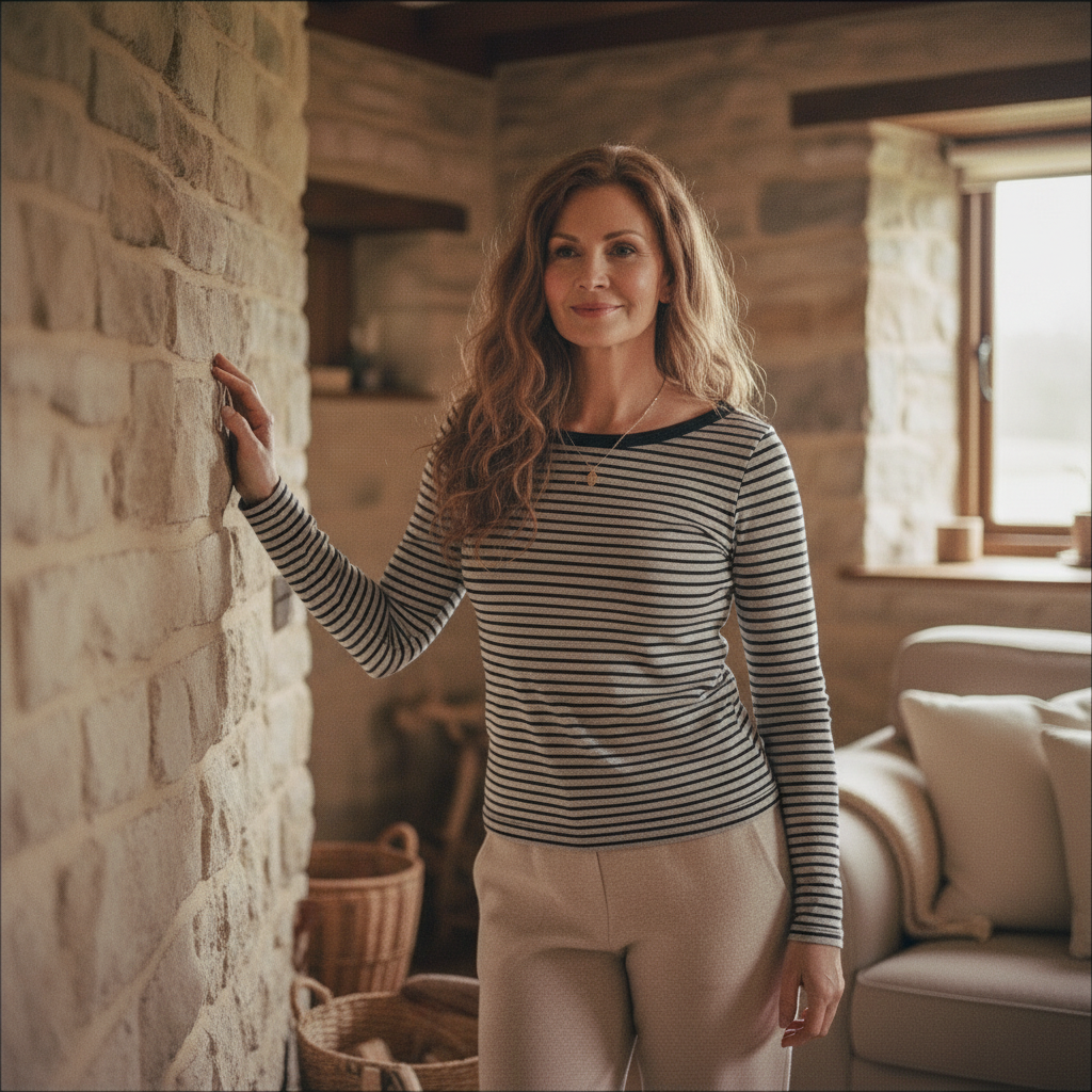 Talia™  |  Striped Long Sleeve Top