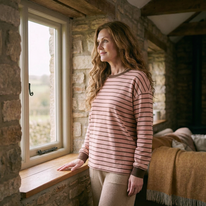 Lila™  |  Striped Long Sleeve Top
