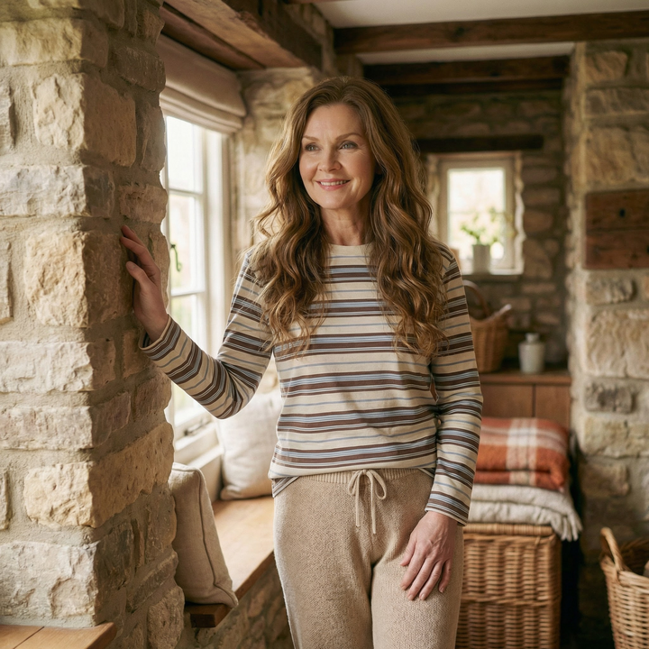 Harriet™  |  Stripe Long Sleeve Top