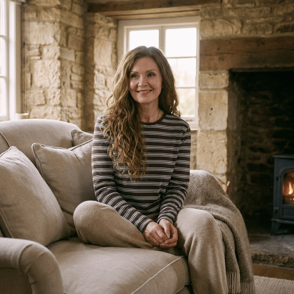Olivia™ colour block striped top by Emma & Rose Manhattan, featuring bold horizontal stripes and a relaxed fit.