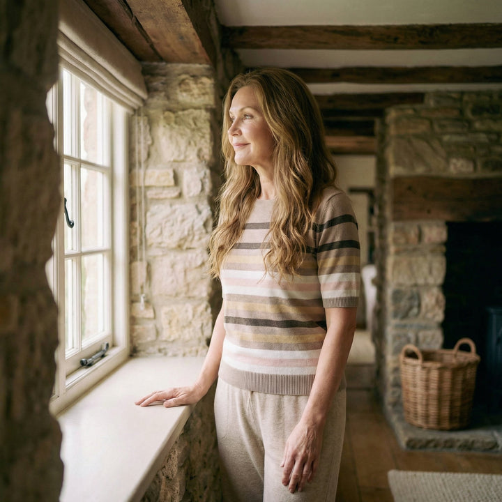 Maisie™  |  Soft Striped Knit Tee