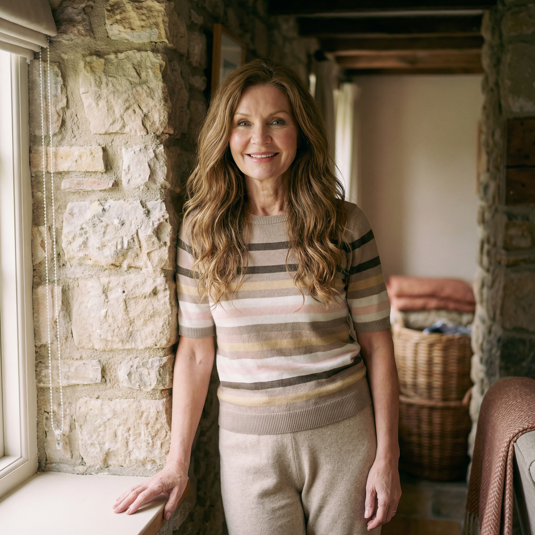 Maisie™  |  Soft Striped Knit Tee