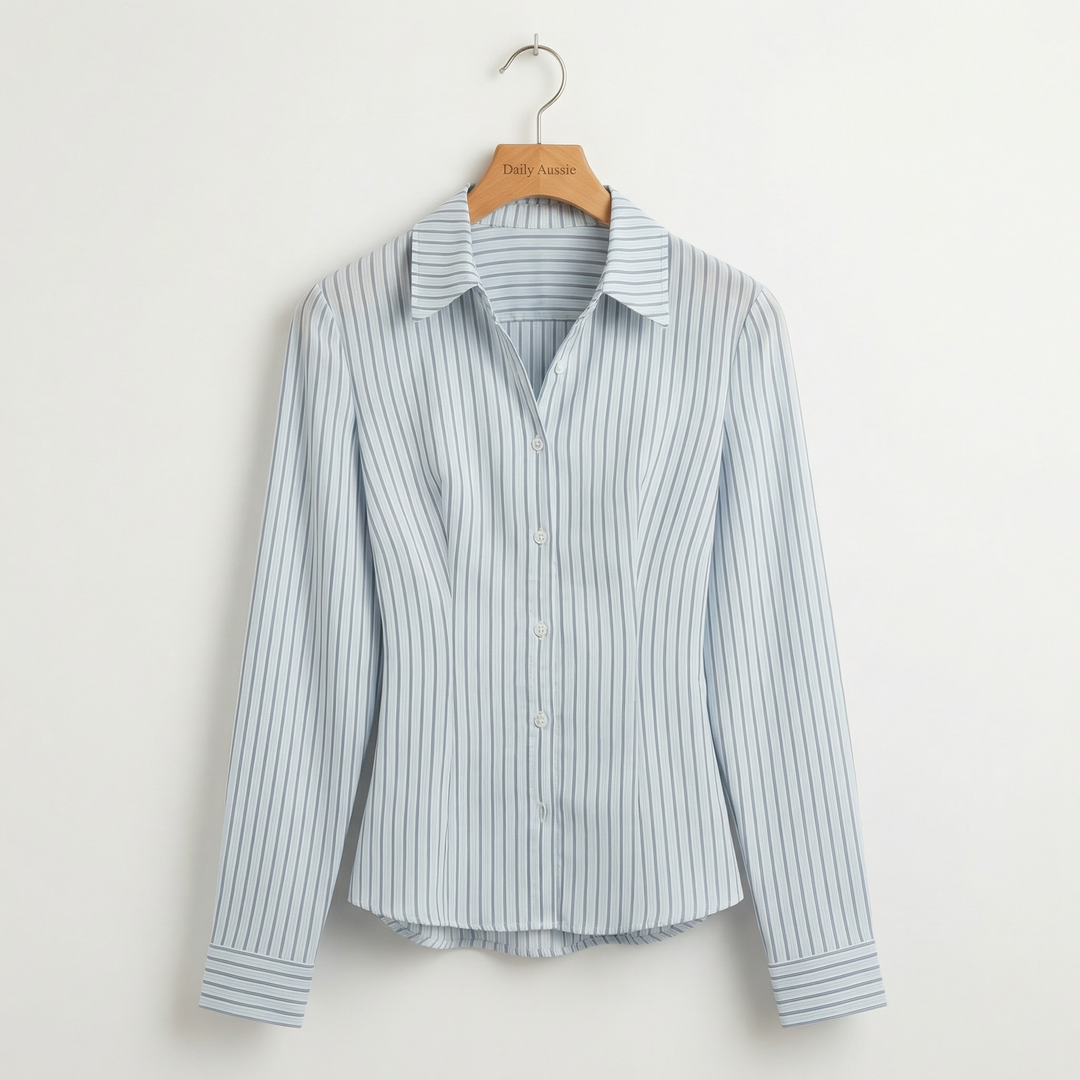 Elise™  |  Slim Stripe Work Shirt