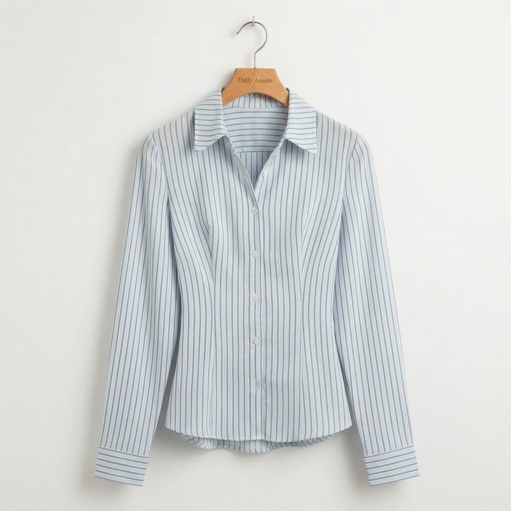 Elise™  |  Slim Stripe Work Shirt