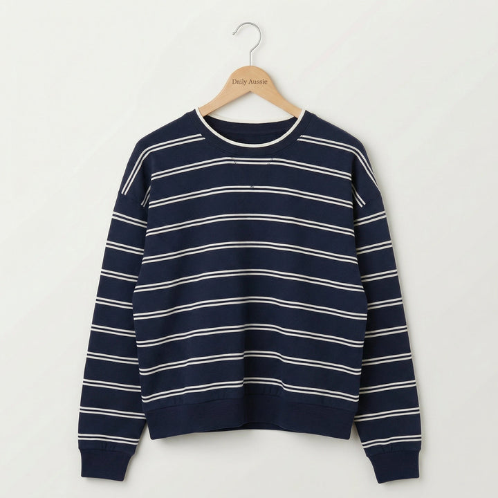 Hana™  |  Striped Lightweight Sweatshirt