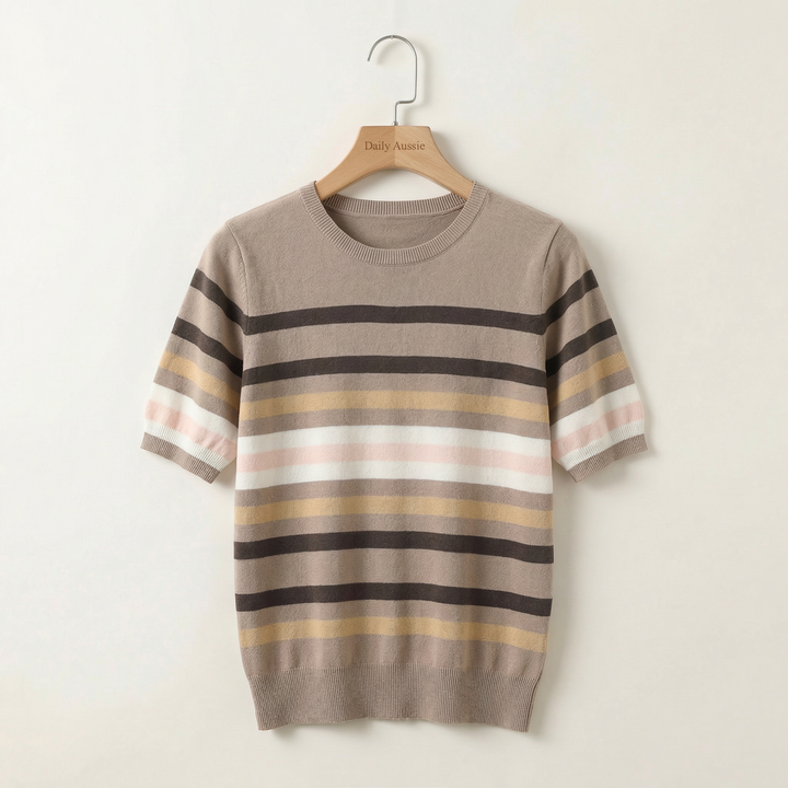 Maisie™  |  Soft Striped Knit Tee