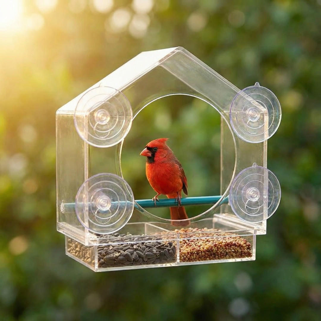 Birdvue Crystal Clear Window Bird Feeder - Elena Harper