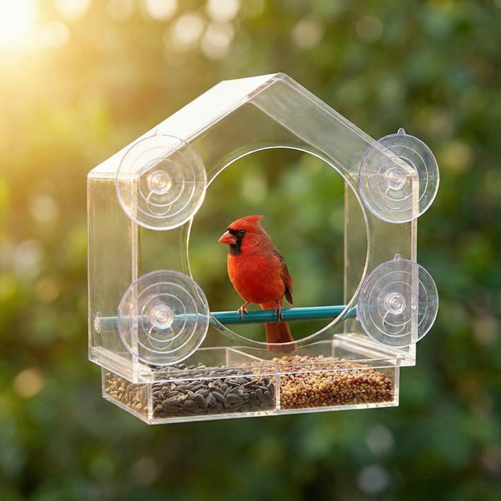 Birdvue Crystal Clear Window Bird Feeder - Elena Harper