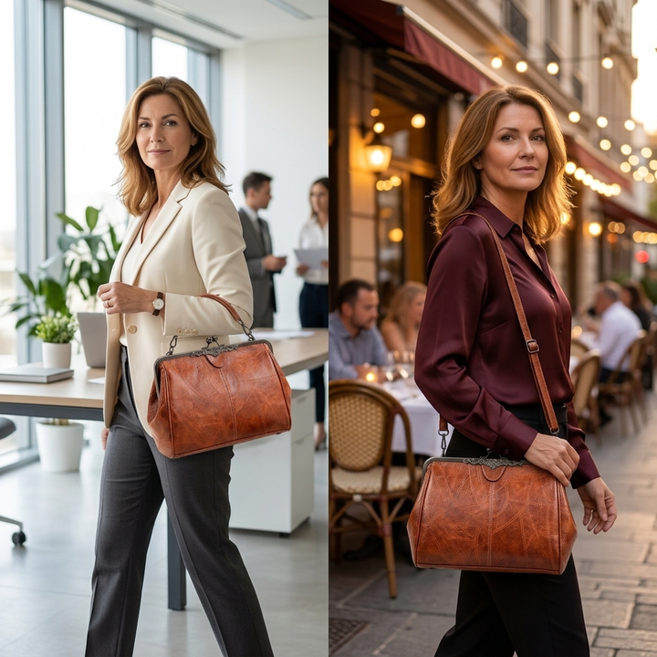 Bellora Vintage Kiss Lock Handbag - Elena Harper