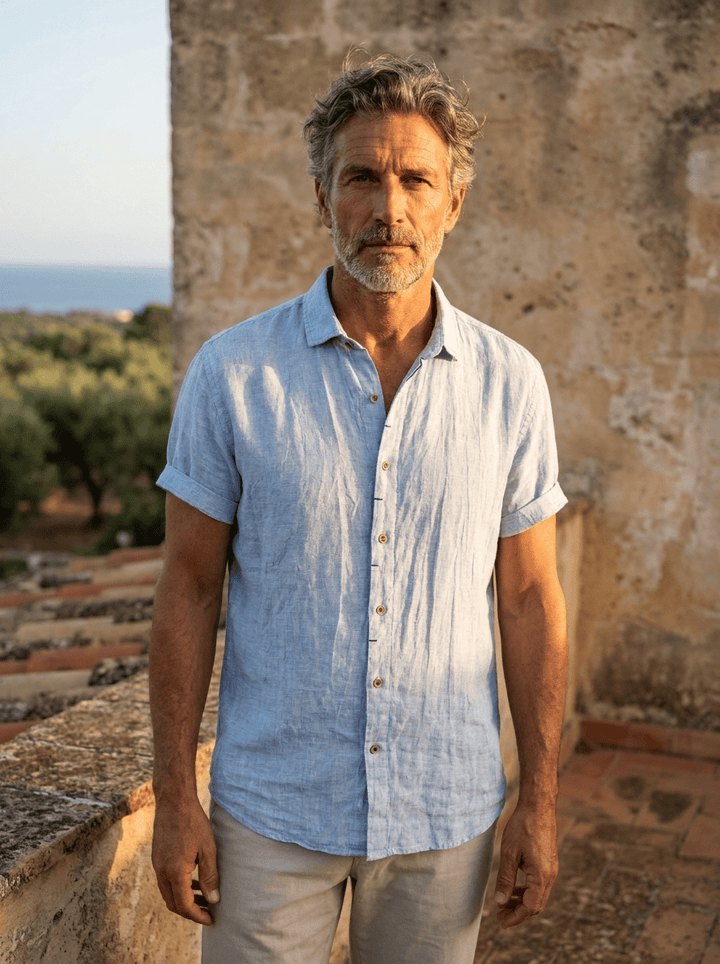 André Ferran Havana 100% Linen Shirt