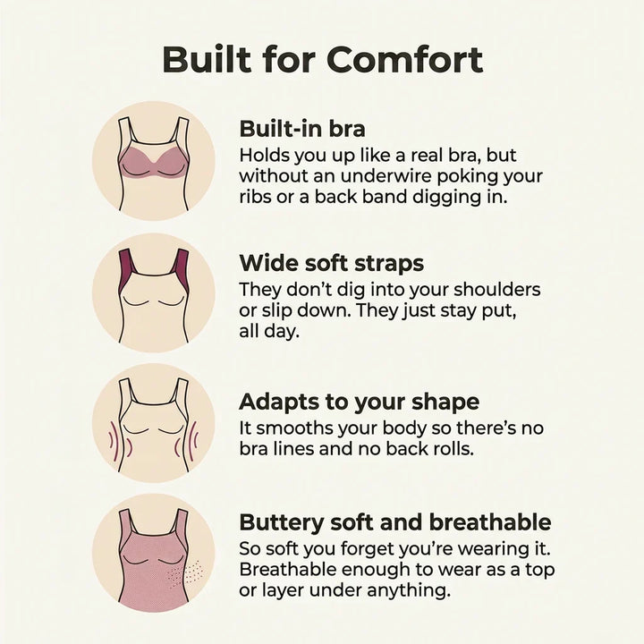 AuraForm™ Shaper Top with Integrated Bra