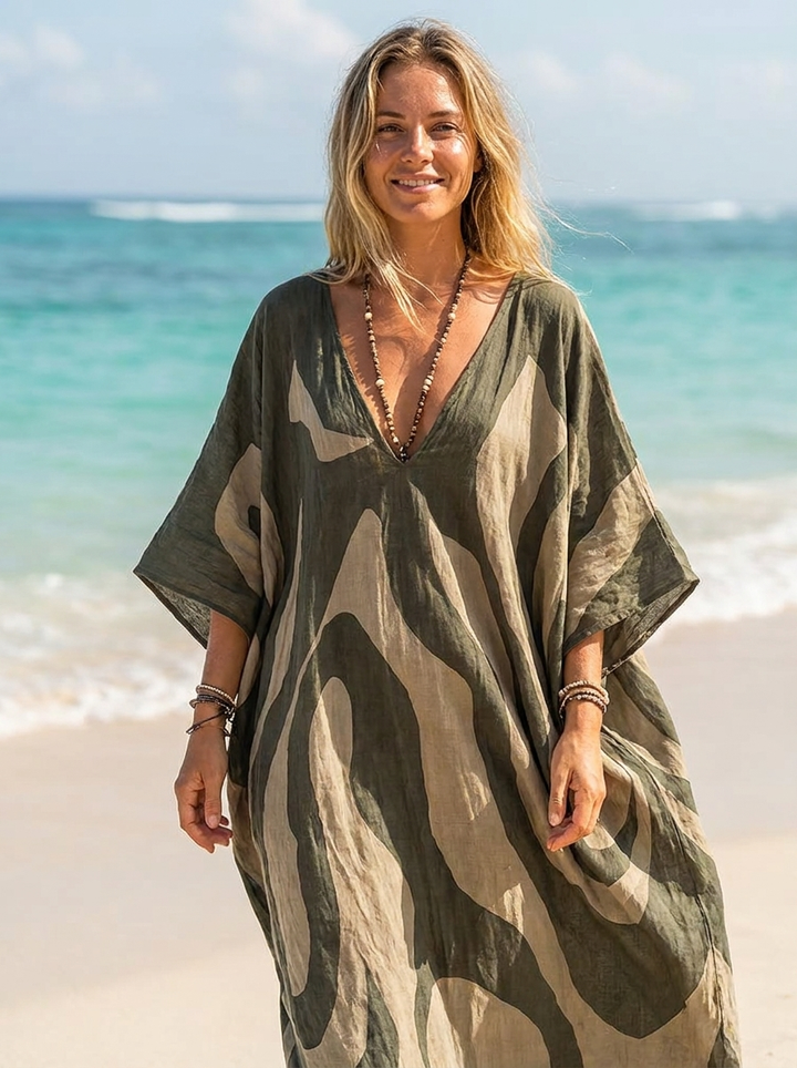 Women's Kaftan Dress | Maxi Print