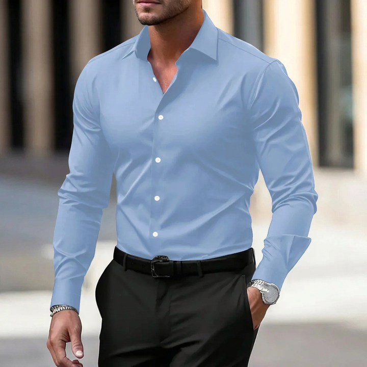 LAURENT MONACO | VELVET COLLARED SHIRT FOR MEN