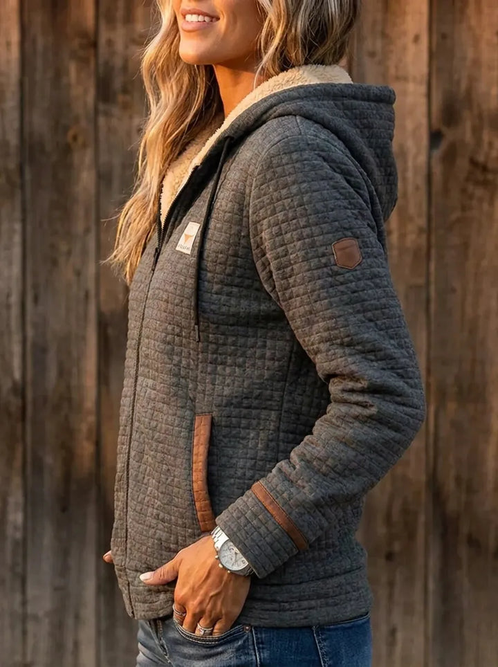 Florence - Chic Quilted Jacket with Hood