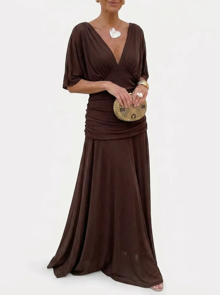 Alondra™ | V-Neck Long Floral Maxi Dress