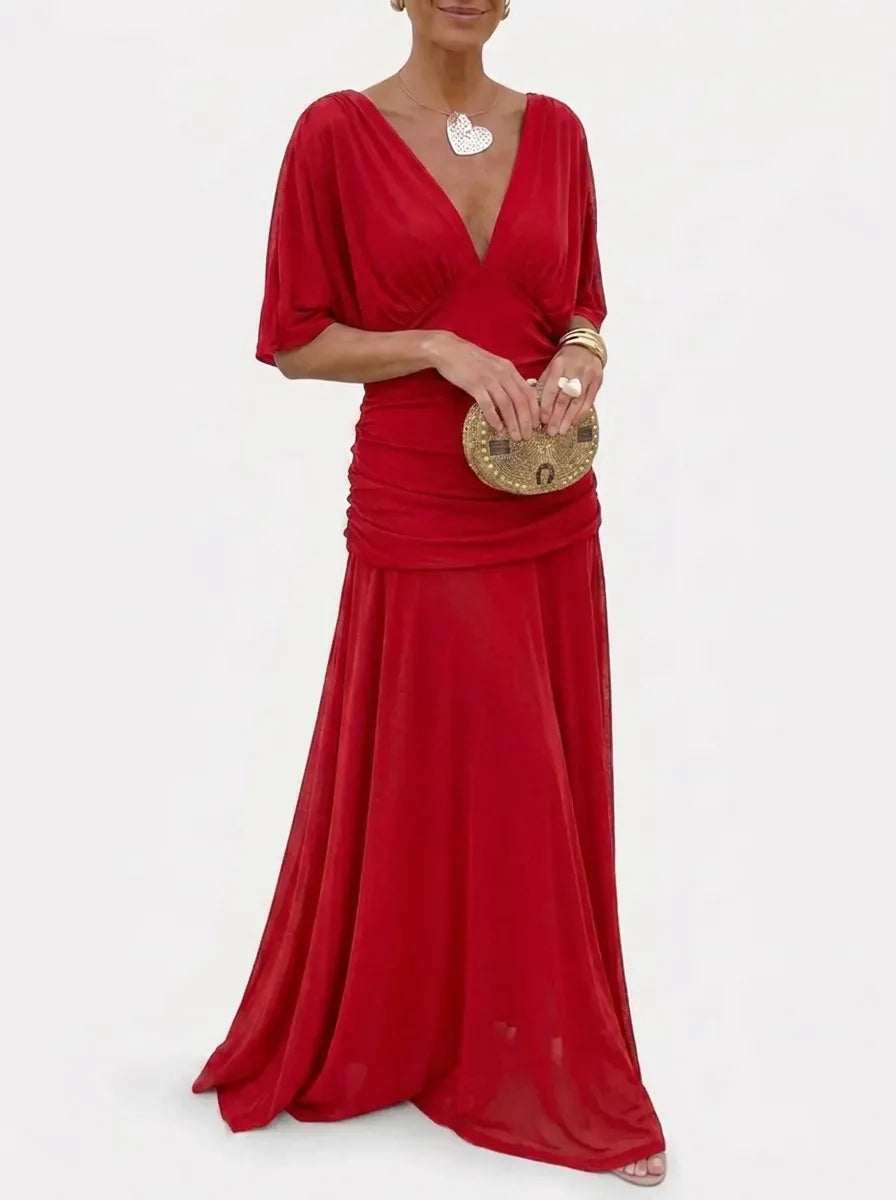 Alondra™ | V-Neck Long Floral Maxi Dress