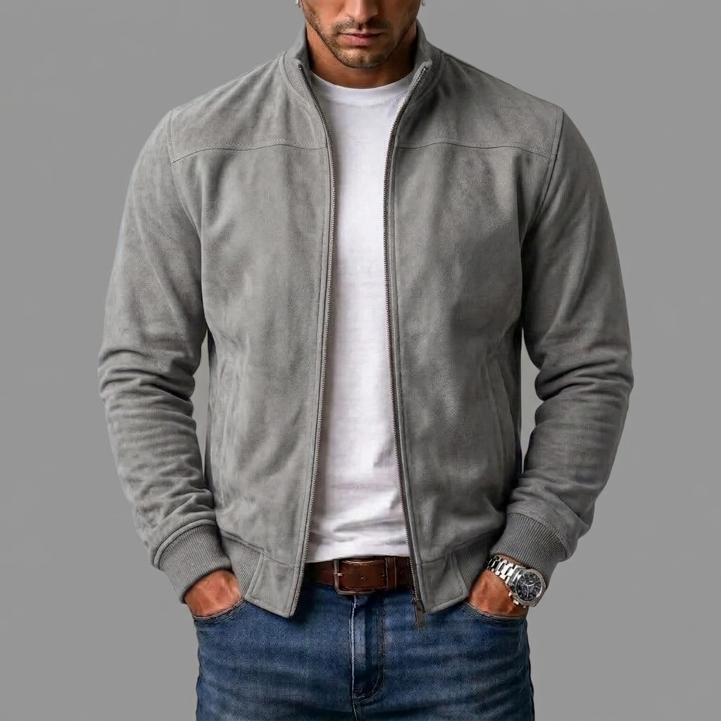 LAURENT MONACO | SUEDE BOMBER JACKET FOR MEN