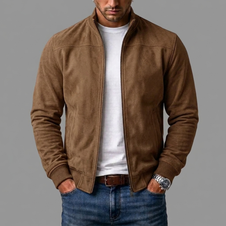 LAURENT MONACO | SUEDE BOMBER JACKET FOR MEN