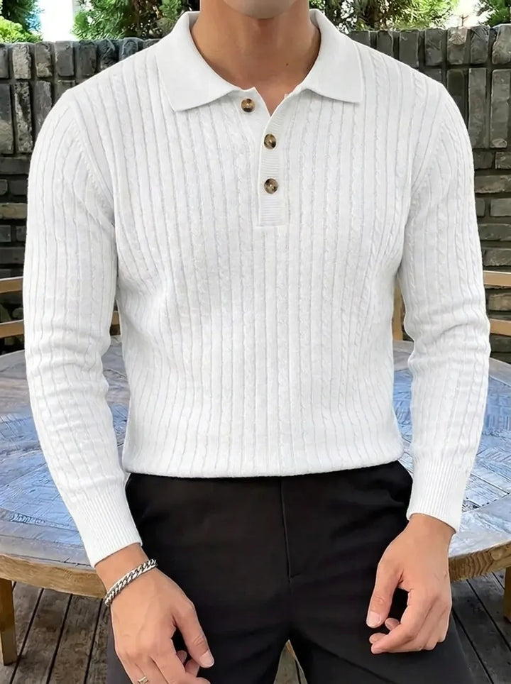 Brit & Boho™️ | Ribbed Knit Sweater Shirt