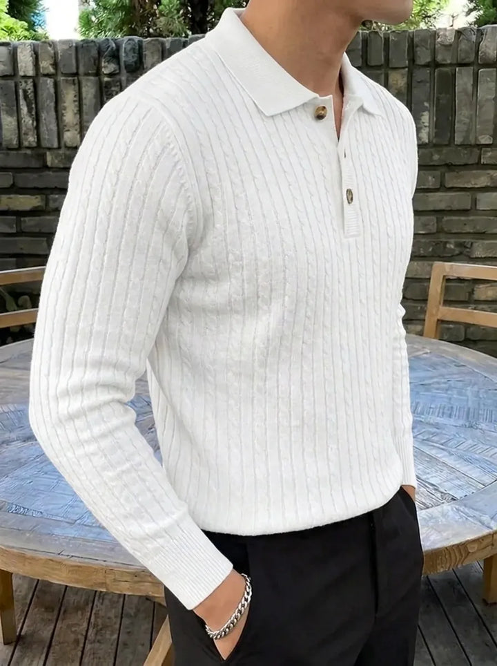 Brit & Boho™️ | Ribbed Knit Sweater Shirt