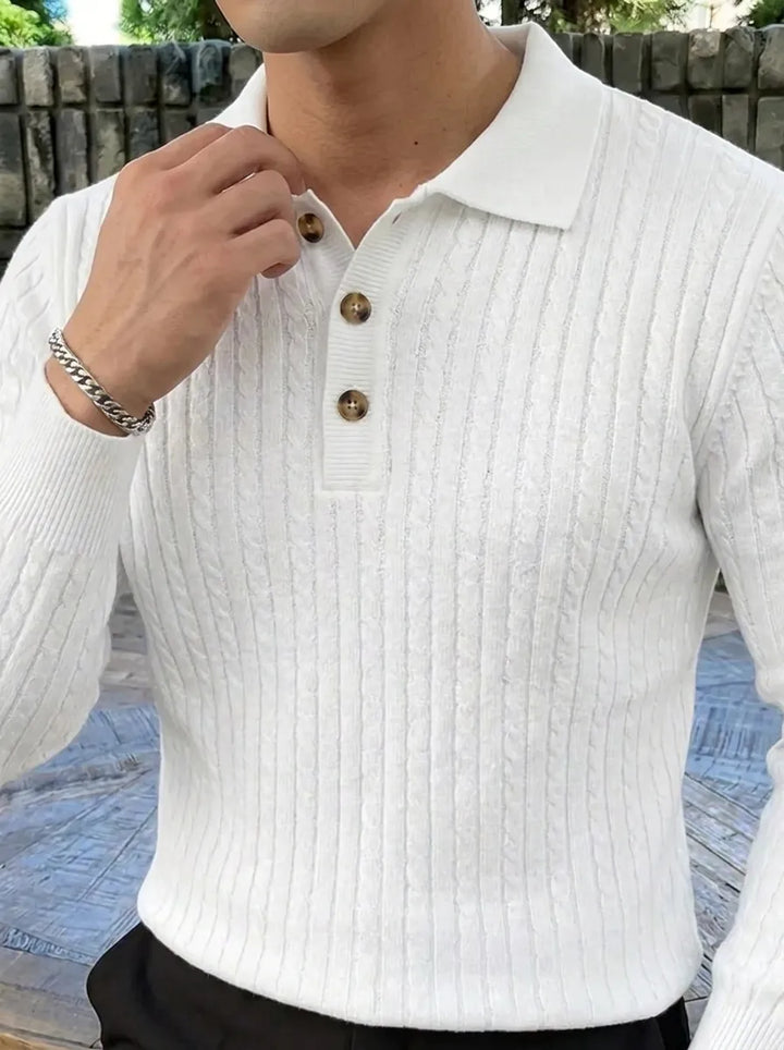 Brit & Boho™️ | Ribbed Knit Sweater Shirt