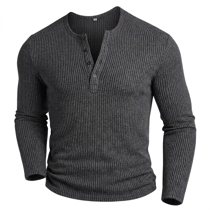 LAURENT MONACO | BUTTONED COLLAR MESH SHIRT FOR MEN