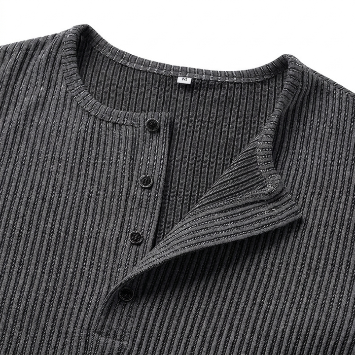 LAURENT MONACO | BUTTONED COLLAR MESH SHIRT FOR MEN