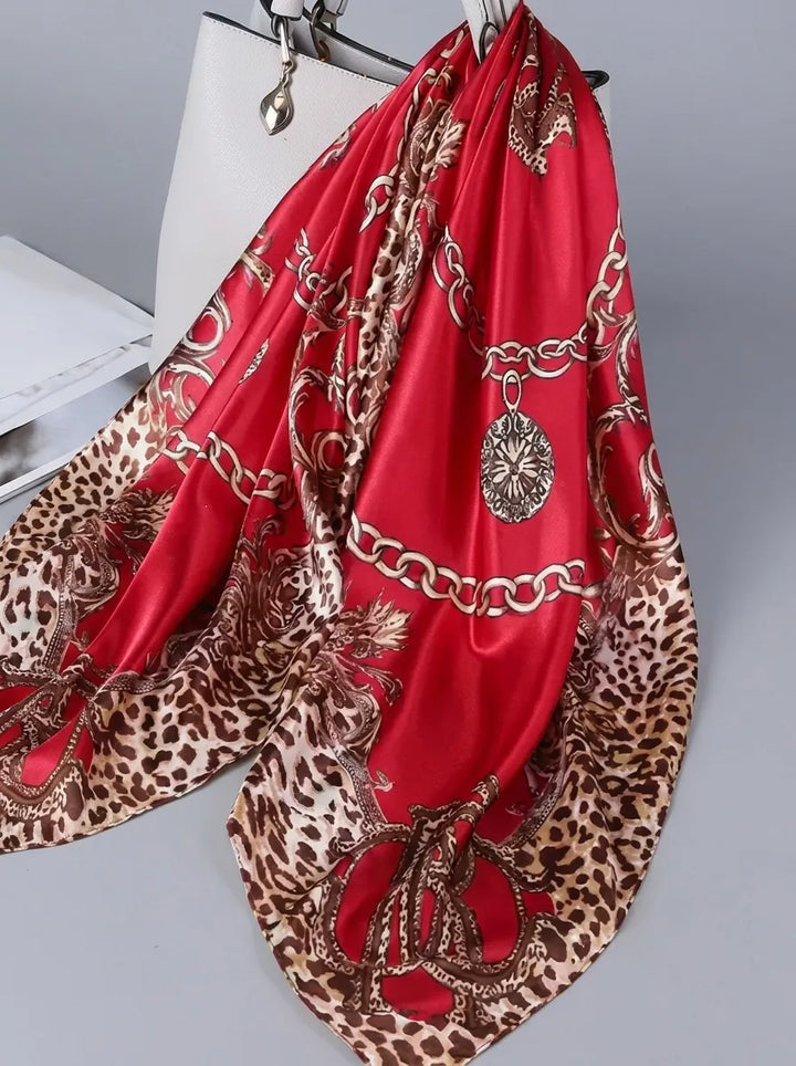 Women's Scarf with Animal Pattern