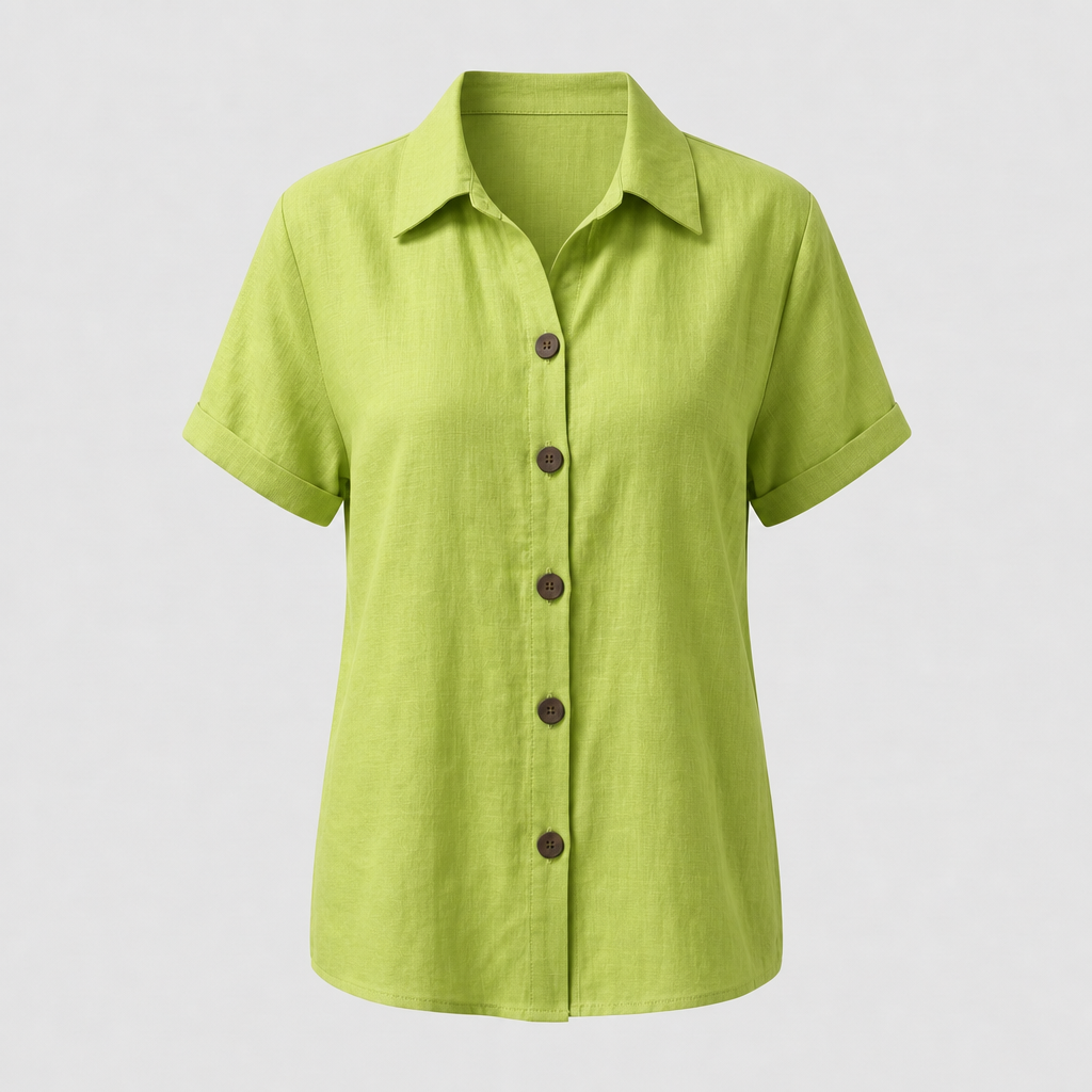Luna | Classic and Versatile Women's Blouse with Short Sleeves