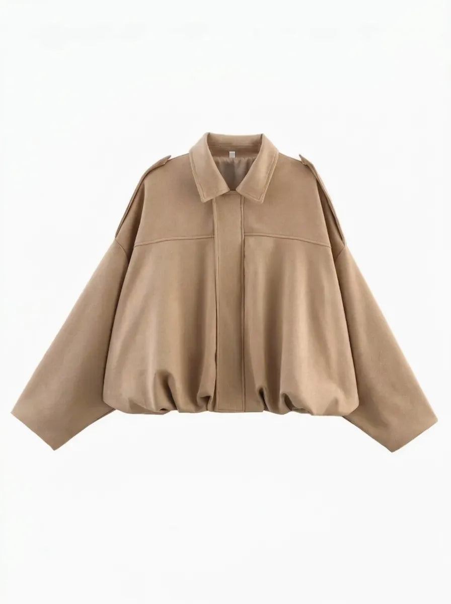 Women's Oversized Jacket with Practical Pockets
