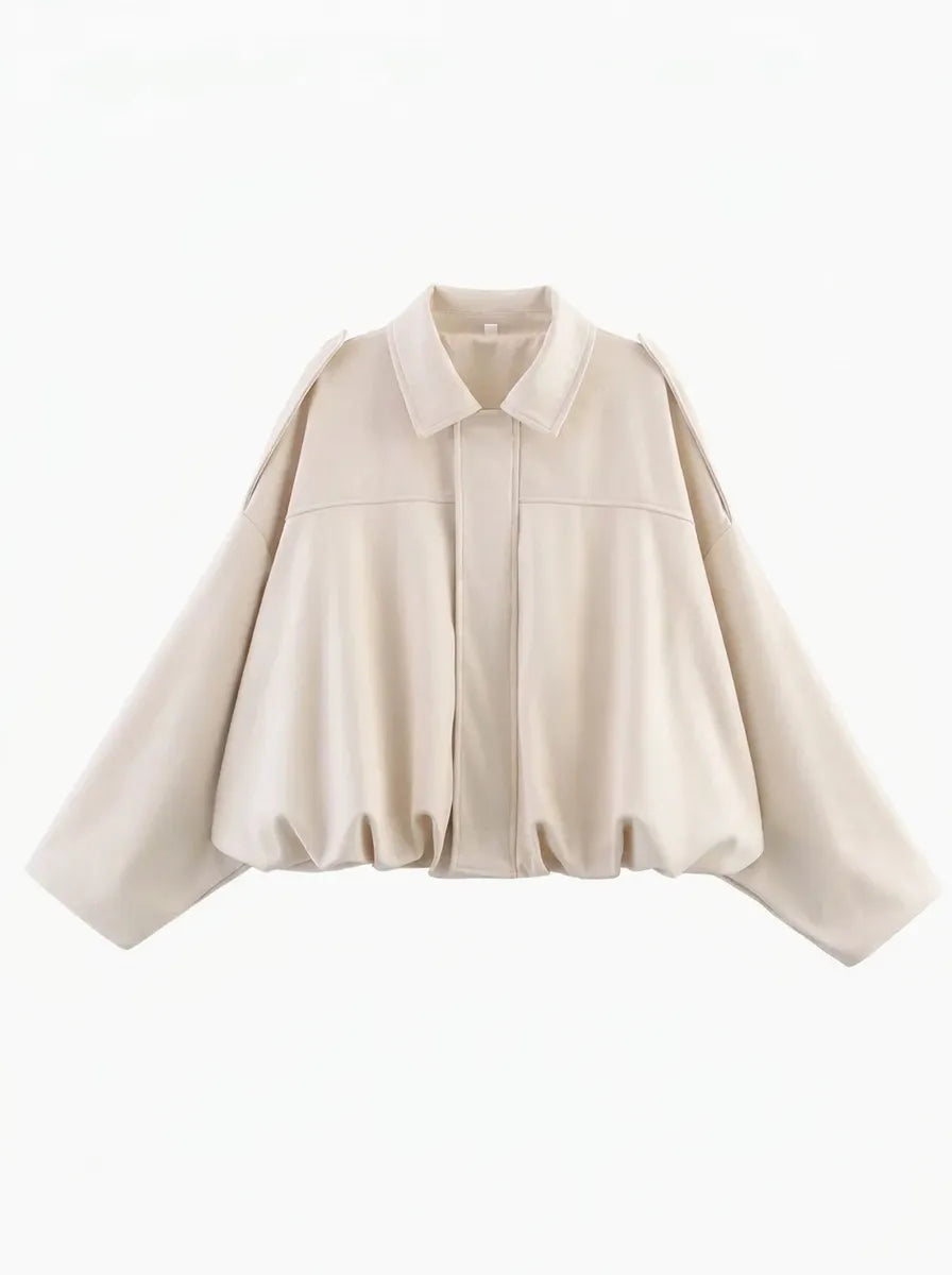 Women's Oversized Jacket with Practical Pockets