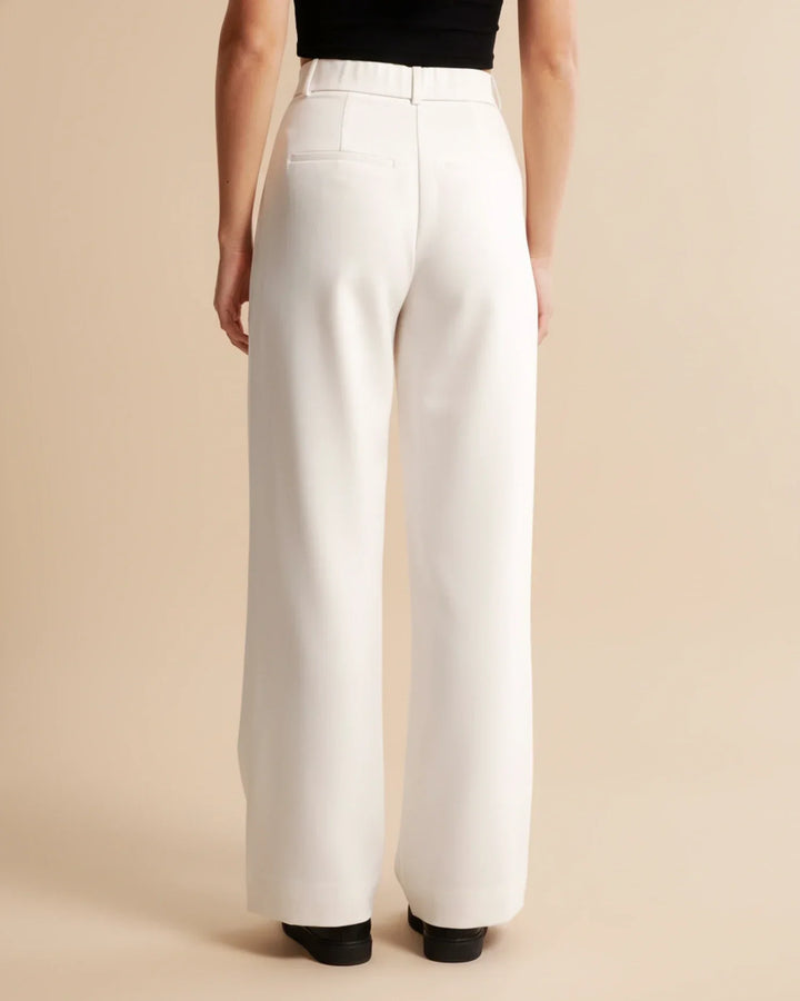 Women's High Waist Pleated Trousers Tailored Fit - Craw Leigh