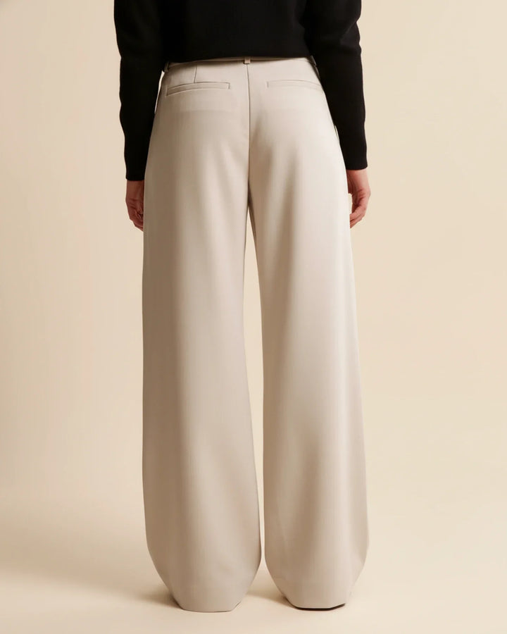 Women's High Waist Pleated Trousers Tailored Fit - Craw Leigh