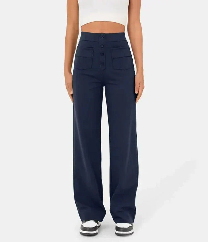 Flexible High-Waisted Pants Luna, view 9 - Elena Harper