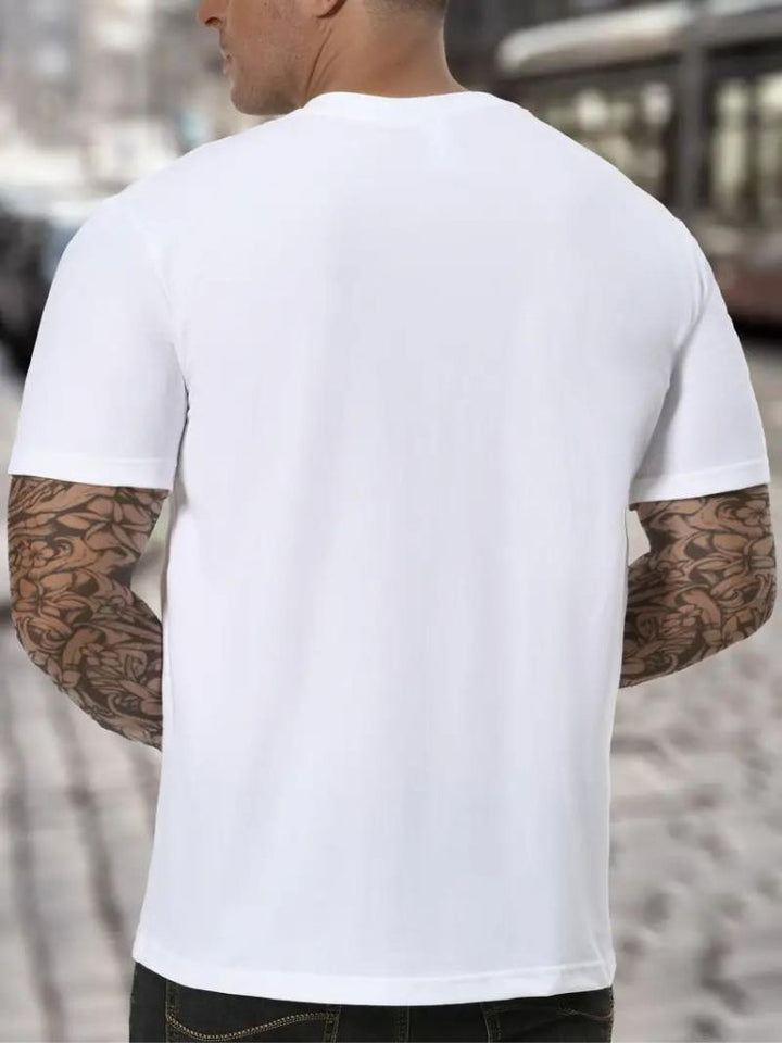 Men's High Neck T-Shirt – Soft & Versatile Long Sleeve Top