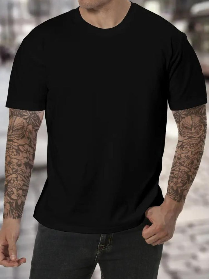 Men's High Neck T-Shirt – Soft & Versatile Long Sleeve Top