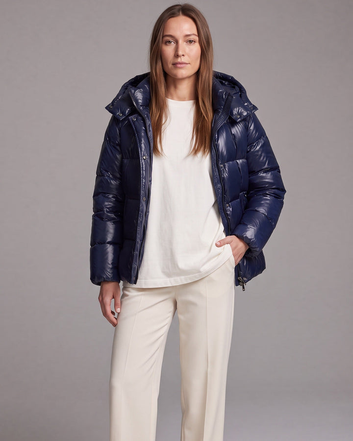Windproof Hooded Puffer Coat Winter Warmth