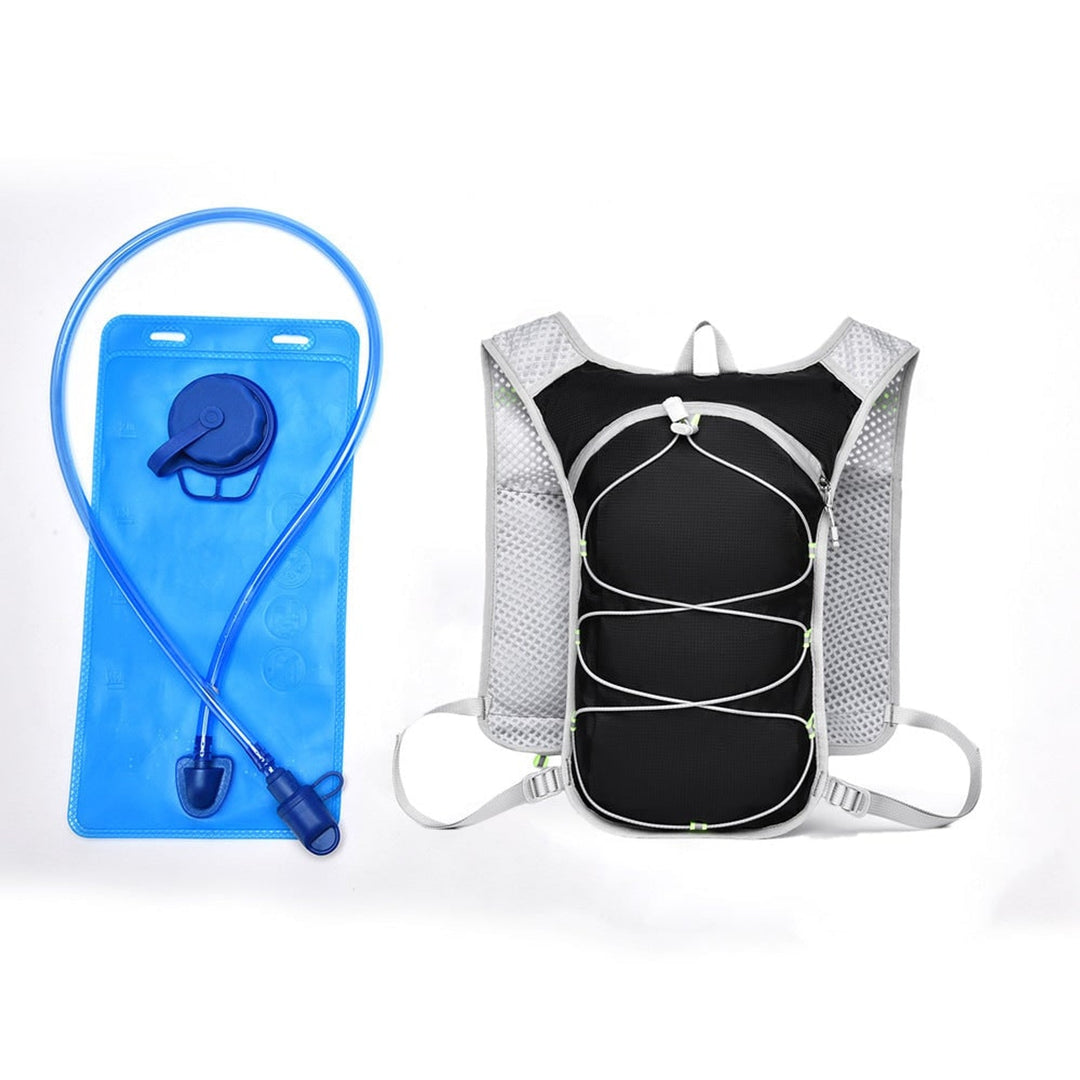 Hydration Vest With Ultralight Design And Adjustable Fit Featuring Multiple Storage Options And Ergonomic Back Padding