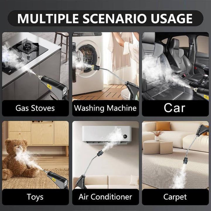2500W High-Pressure Steam Cleaner with Gloves Powerful and Safe Cleaning Device, view 3 - Elena Harper